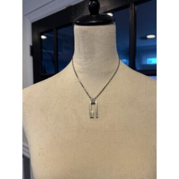 GUCCI G Necklace Sterling Silver 925 Made in Italy - Picture 3 of 8